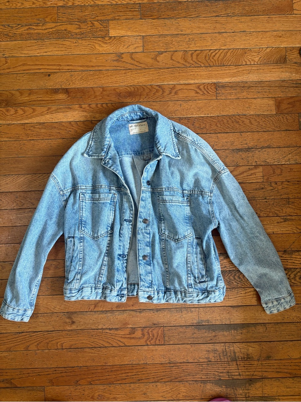 Free People Light Blue Denim opal swing denim jacket